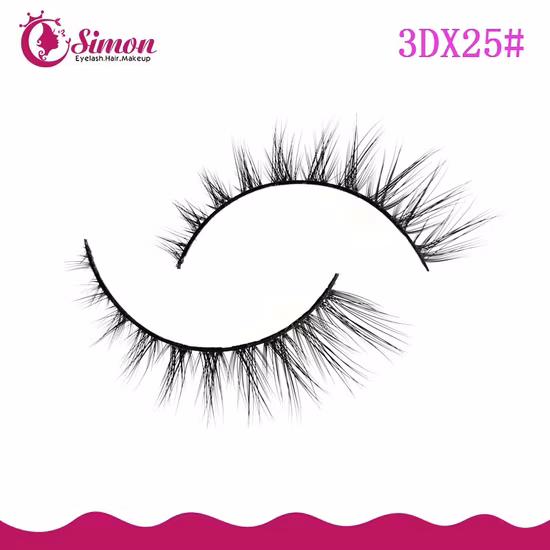 25mm 3D Natural Faux Mink Lashes Glamorous Silk Eyelashes Mink Eyelashes