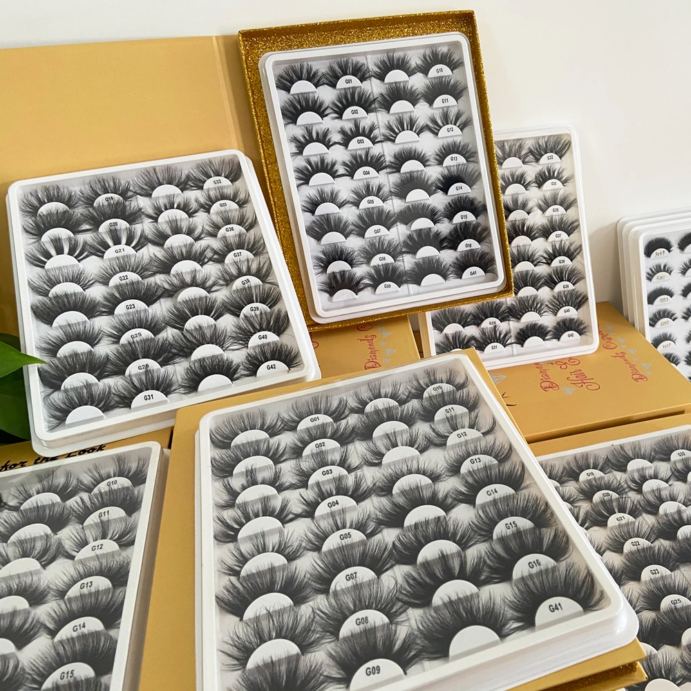 3D Mink Eyelashes Siberian Real Mink Eyelashes Wholesale Custom Packaging Boxes