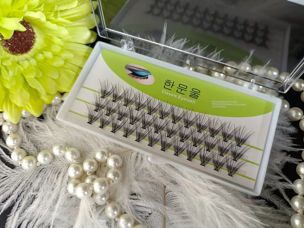 China Factory Price Bulk Vendor Clear Band Eyelashes Faux Mink Half Lashes Set
