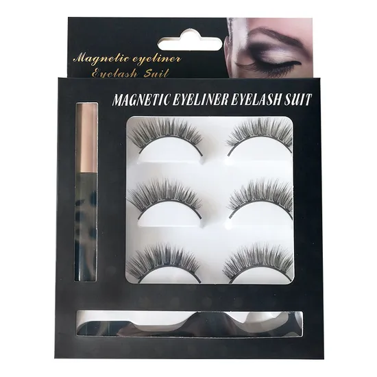 Korean Version of The Fashion New Half Hair False Eyelashes 5 Pairs of Transparent Stem Eyelashes Set