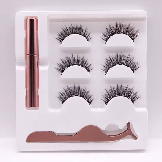 Korean Version of The Fashion New Half Hair False Eyelashes 5 Pairs of Transparent Stem Eyelashes Set