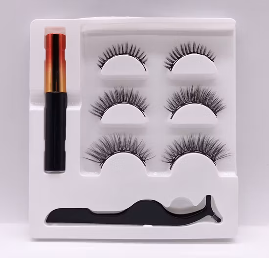 Korean Version of The Fashion New Half Hair False Eyelashes 5 Pairs of Transparent Stem Eyelashes Set
