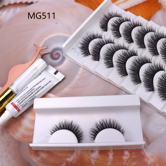 Jintong Most Popular Corner Half Short Eyelashes Mink 3D Lashes with Custom Eyelash Packaging Half Eyelashes